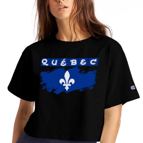 Québec la Belle province - Champion Women’s Cropped T-Shirt