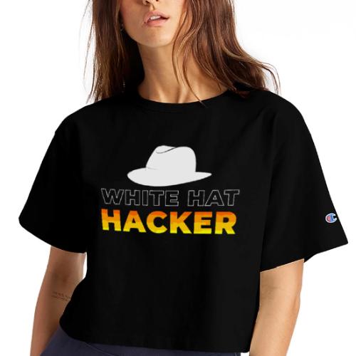 White Hat Hacker - Champion Women’s Cropped T-Shirt
