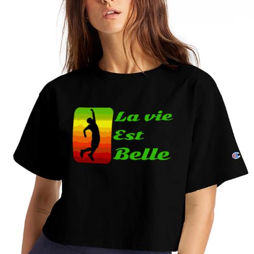 La vie est belle - Champion Women’s Cropped T-Shirt