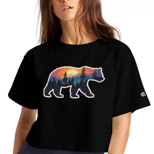Mountain Spirit Bear - Champion Women’s Cropped T-Shirt