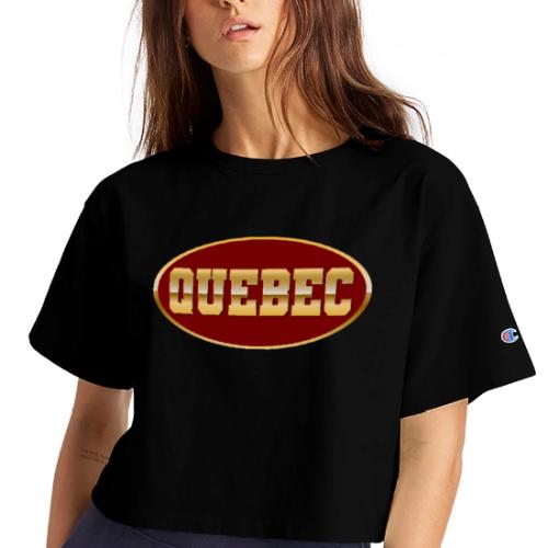 Quebec Gleams - Champion Women’s Cropped T-Shirt