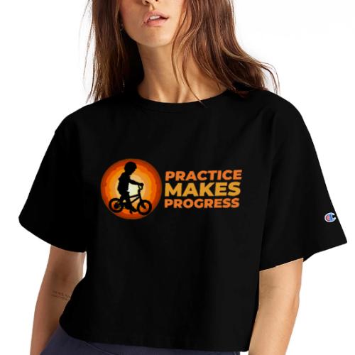 Practice makes progress - Champion Women’s Cropped T-Shirt