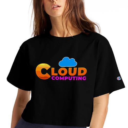 Cloud Computing - Champion Women’s Cropped T-Shirt