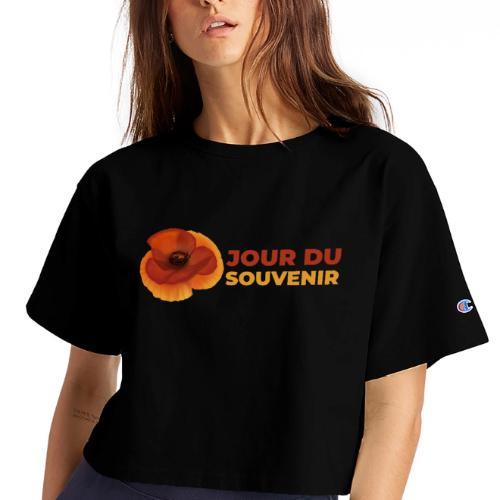 Remembrance Day - Champion Women’s Cropped T-Shirt