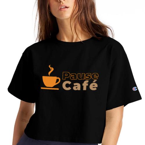 Coffee Break - Champion Women’s Cropped T-Shirt
