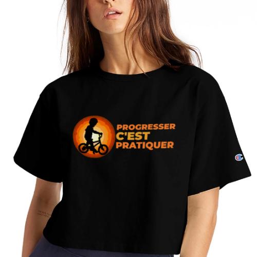 On the Move Towards Progress - Champion Women’s Cropped T-Shirt