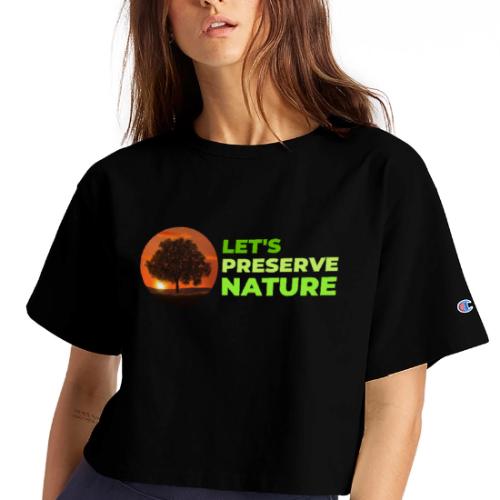 Nature protection - Champion Women’s Cropped T-Shirt