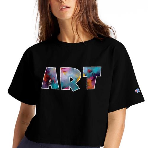Art in Color - Champion Women’s Cropped T-Shirt