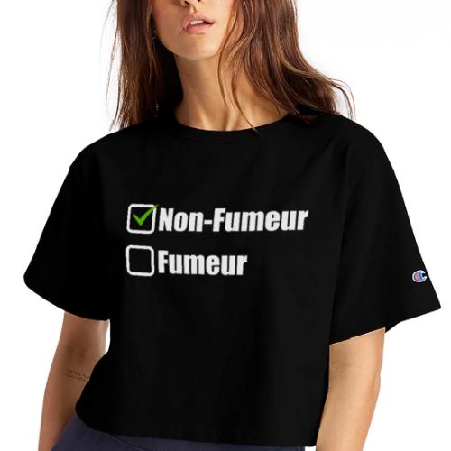 Non-smoker - Champion Women’s Cropped T-Shirt