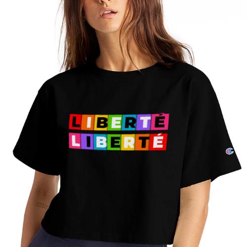 Freedom in colour - Champion Women’s Cropped T-Shirt