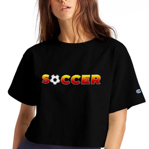 Soccer: Game of Goals - Champion Women’s Cropped T-Shirt