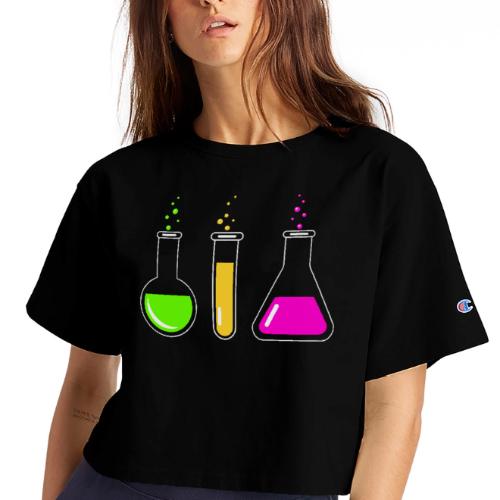 Colorful Chemistry - Champion Women’s Cropped T-Shirt