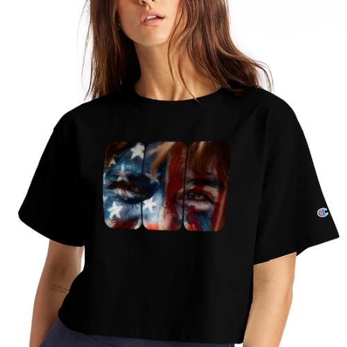 USA: Stars in Their Eyes - Champion Women’s Cropped T-Shirt