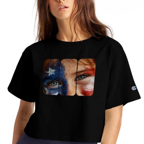 USA: Patriot Gaze - Champion Women’s Cropped T-Shirt
