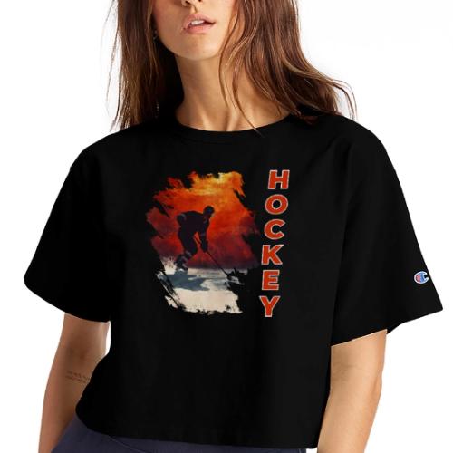 Hockey Vibes - Champion Women’s Cropped T-Shirt
