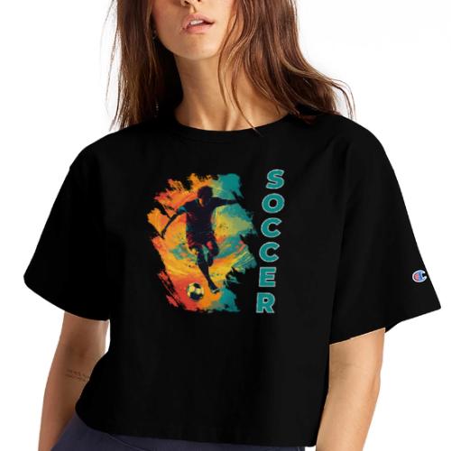 Soccer Hero Mode - Champion Women’s Cropped T-Shirt