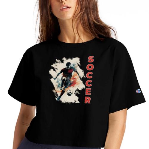 Soccer Blaze - Champion Women’s Cropped T-Shirt