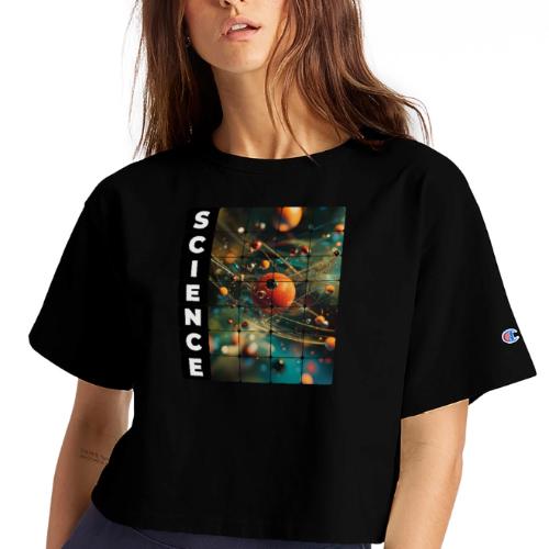 Atomic Science Vision - Champion Women’s Cropped T-Shirt