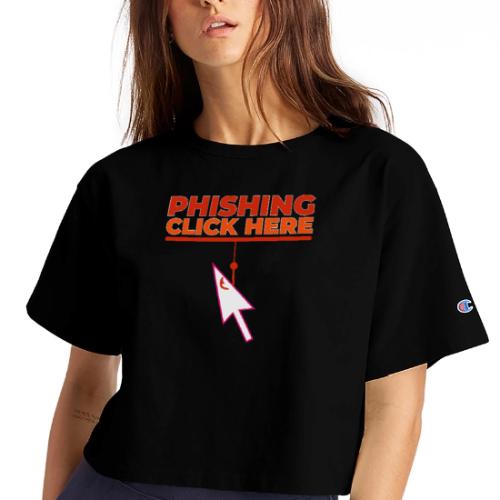Phishing: Hooked by Deception - Champion Women’s Cropped T-Shirt