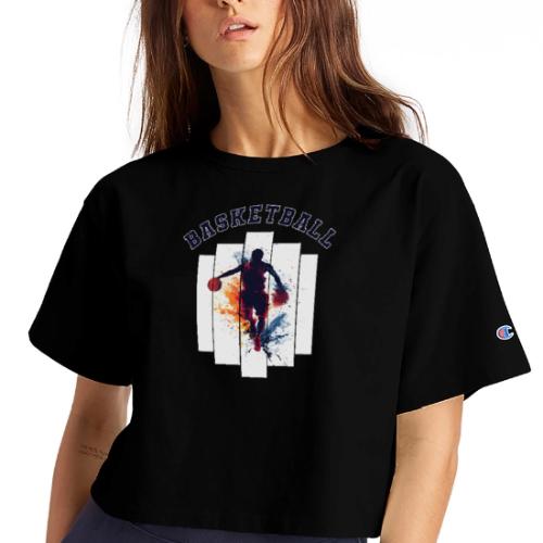 Basketball Never Stops - Champion Women’s Cropped T-Shirt
