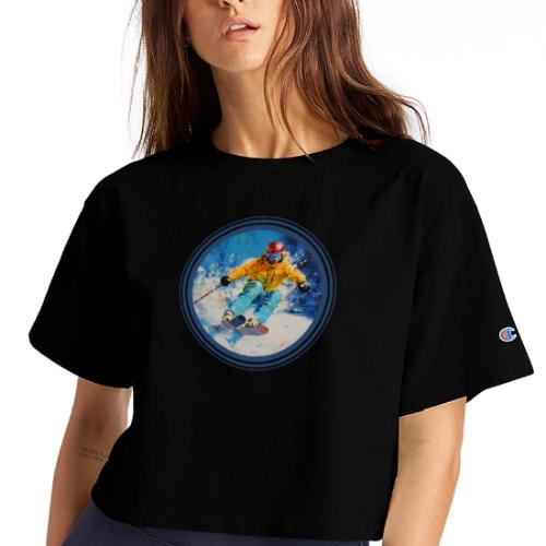 Born for Skiing - Champion Women’s Cropped T-Shirt