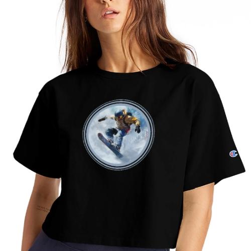 Snowboarding Life - Champion Women’s Cropped T-Shirt