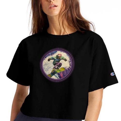 Snowboarding Soul - Champion Women’s Cropped T-Shirt