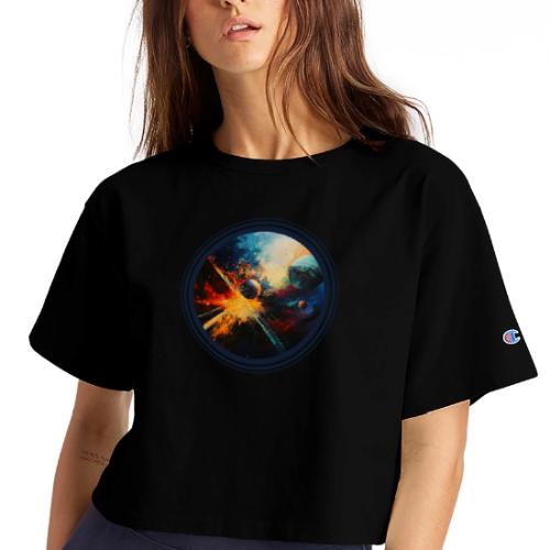Planets in Turmoil - Champion Women’s Cropped T-Shirt