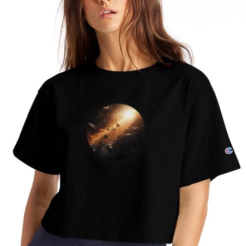 Asteroids Pulse - Champion Women’s Cropped T-Shirt