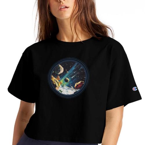 Celestial Collision - Champion Women’s Cropped T-Shirt