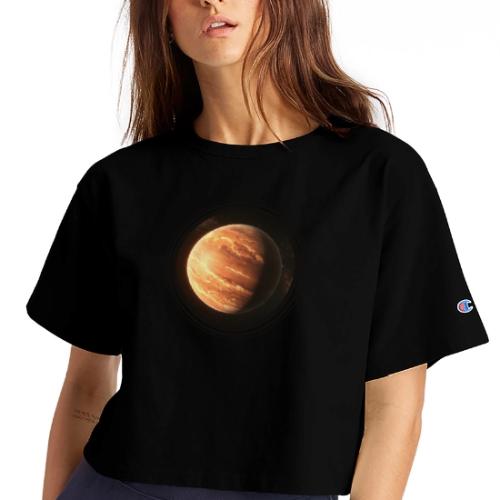 Exoplanet Frontiers - Champion Women’s Cropped T-Shirt