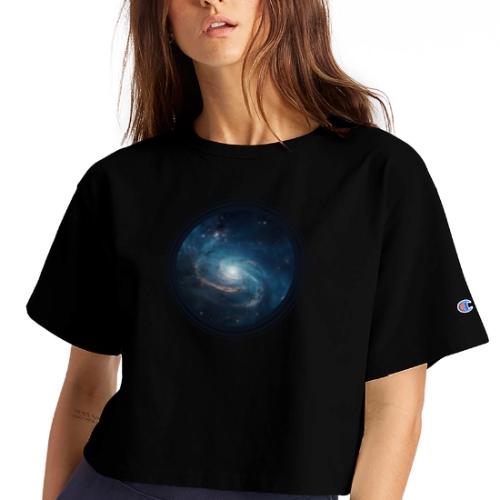 Galaxy Glow - Champion Women’s Cropped T-Shirt