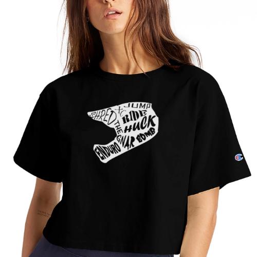 MTB Slang Helmet - Champion Women’s Cropped T-Shirt