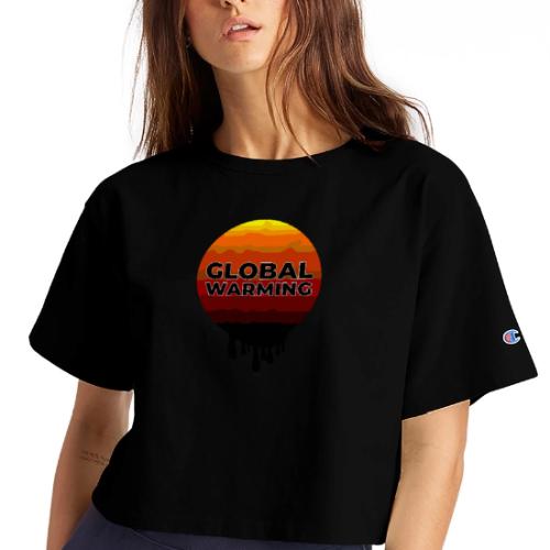 Global warming - Champion Women’s Cropped T-Shirt
