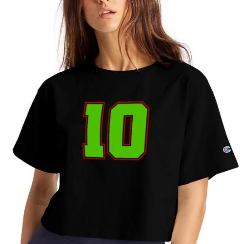 The Magic Number 10 - Champion Women’s Cropped T-Shirt