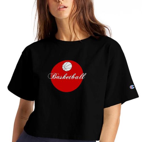 Basketball: Bold Hoops - Champion Women’s Cropped T-Shirt