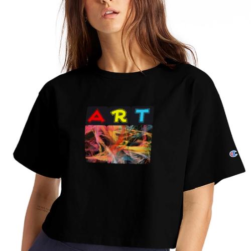 Chaotic Threads of Art - Champion Women’s Cropped T-Shirt