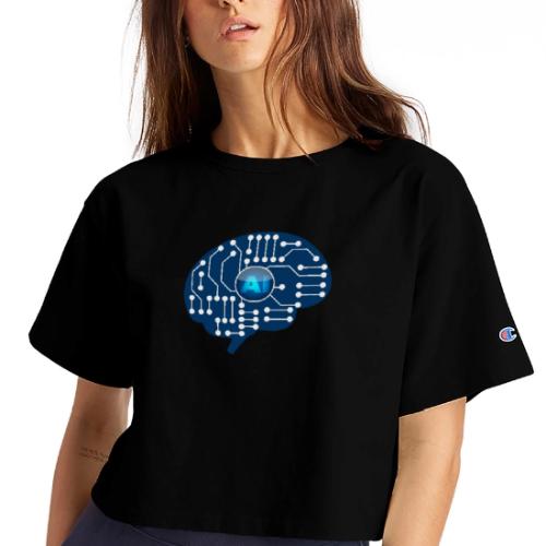 AI: Mind Wired - Champion Women’s Cropped T-Shirt