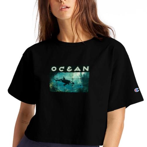 Ocean: Silent Hunter - Champion Women’s Cropped T-Shirt