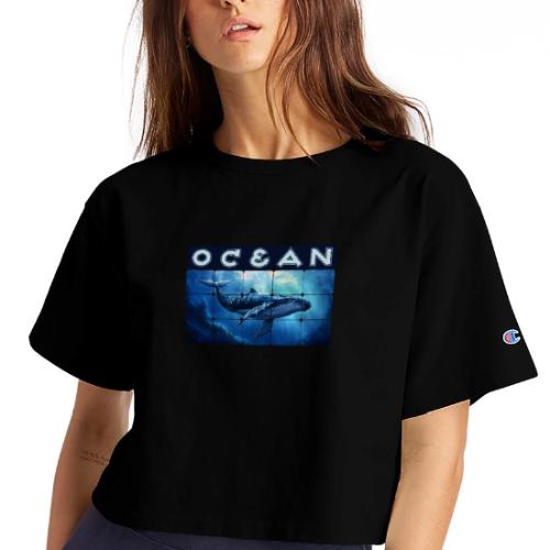 Ocean Titan - Champion Women’s Cropped T-Shirt