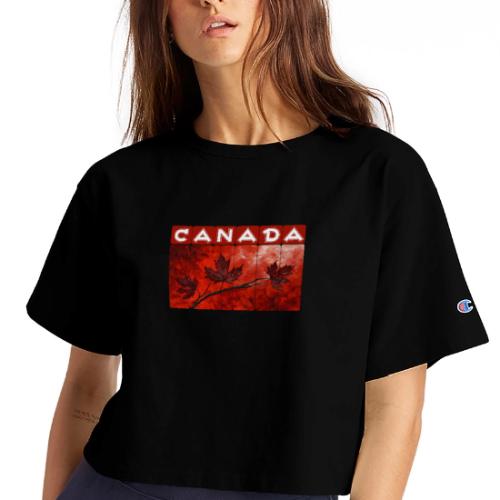 Art of Canada - Champion Women’s Cropped T-Shirt