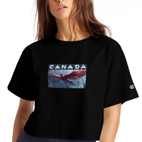 Canada Rising - Champion Women’s Cropped T-Shirt