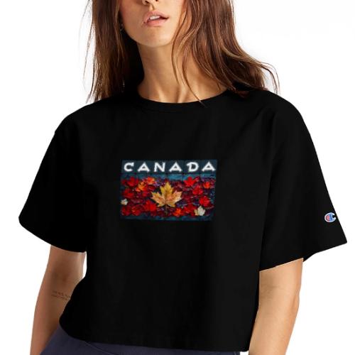 Canada's Living Canvas - Champion Women’s Cropped T-Shirt