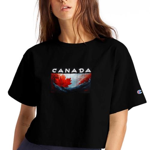 Canada Icon in Color - Champion Women’s Cropped T-Shirt