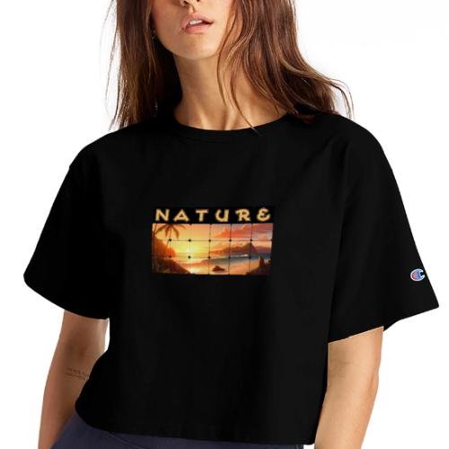 Nature: Tropical Twilight - Champion Women’s Cropped T-Shirt
