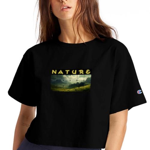 Nature: Verdant Peaks - Champion Women’s Cropped T-Shirt