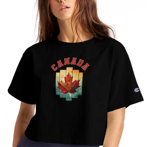 Canada’s Artistic Emblem - Champion Women’s Cropped T-Shirt