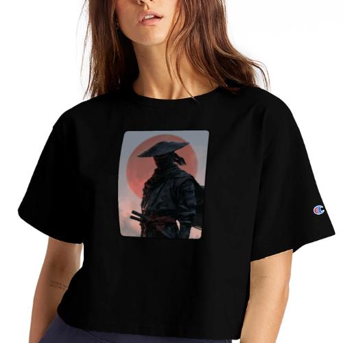 Ninja Warrior Under the Red Sun - Champion Women’s Cropped T-Shirt