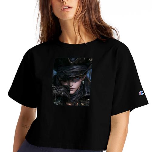 Dark Anime Pirate Warrior - Champion Women’s Cropped T-Shirt