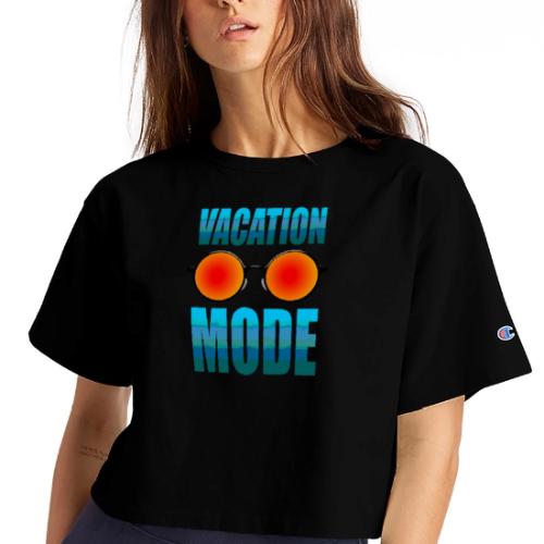 Vacation mode: Ocean Vibes On - Champion Women’s Cropped T-Shirt